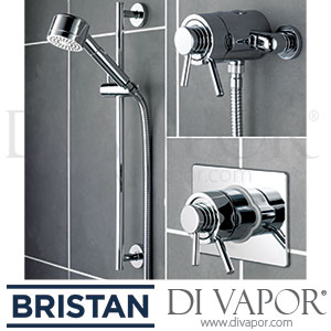 Bristan PM CSHUAR C Prism Thermostatic Shower Valve with Adjustable Riser BR DV 253